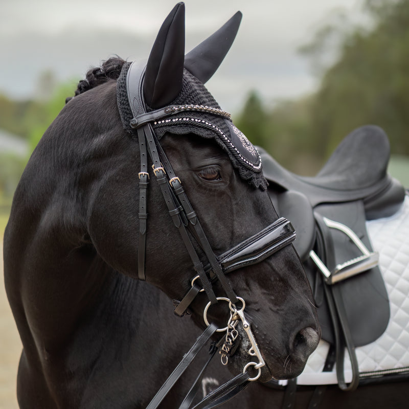 Premium Weymouth Dressage Bridle black leather