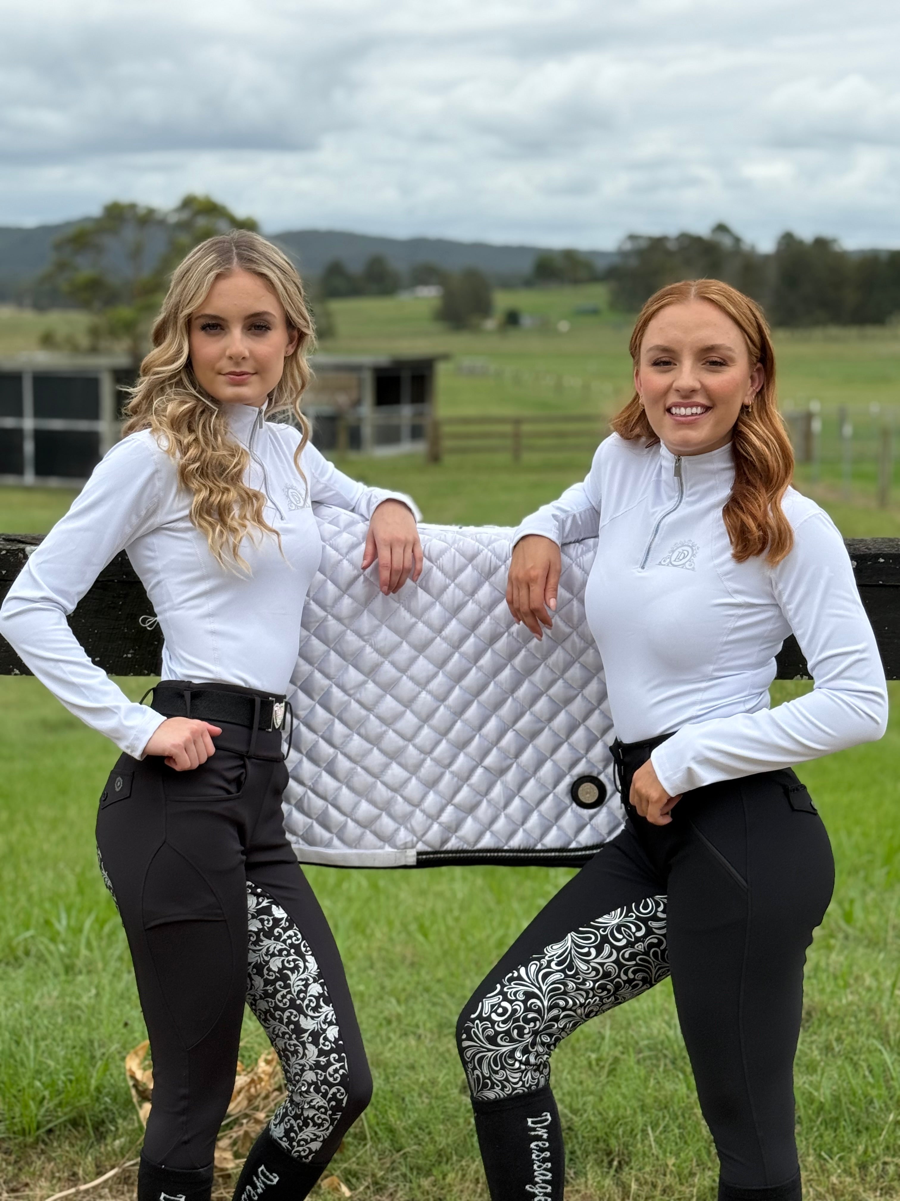 Long Sleeve Competition Shirt simple elegant design “The Kamila”