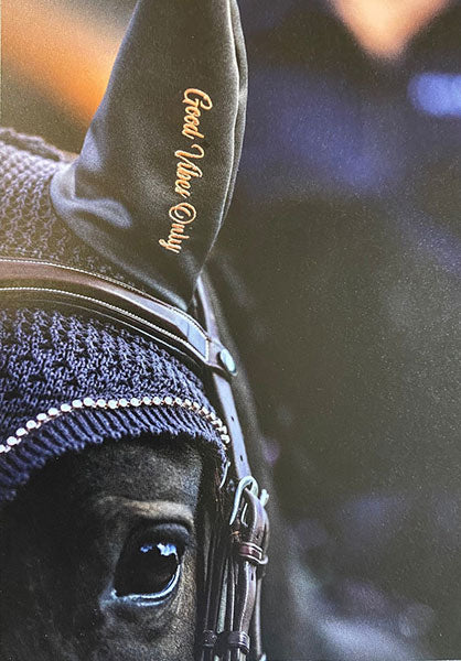 Good Vibes Only Soft Ear Bonnet for Horse