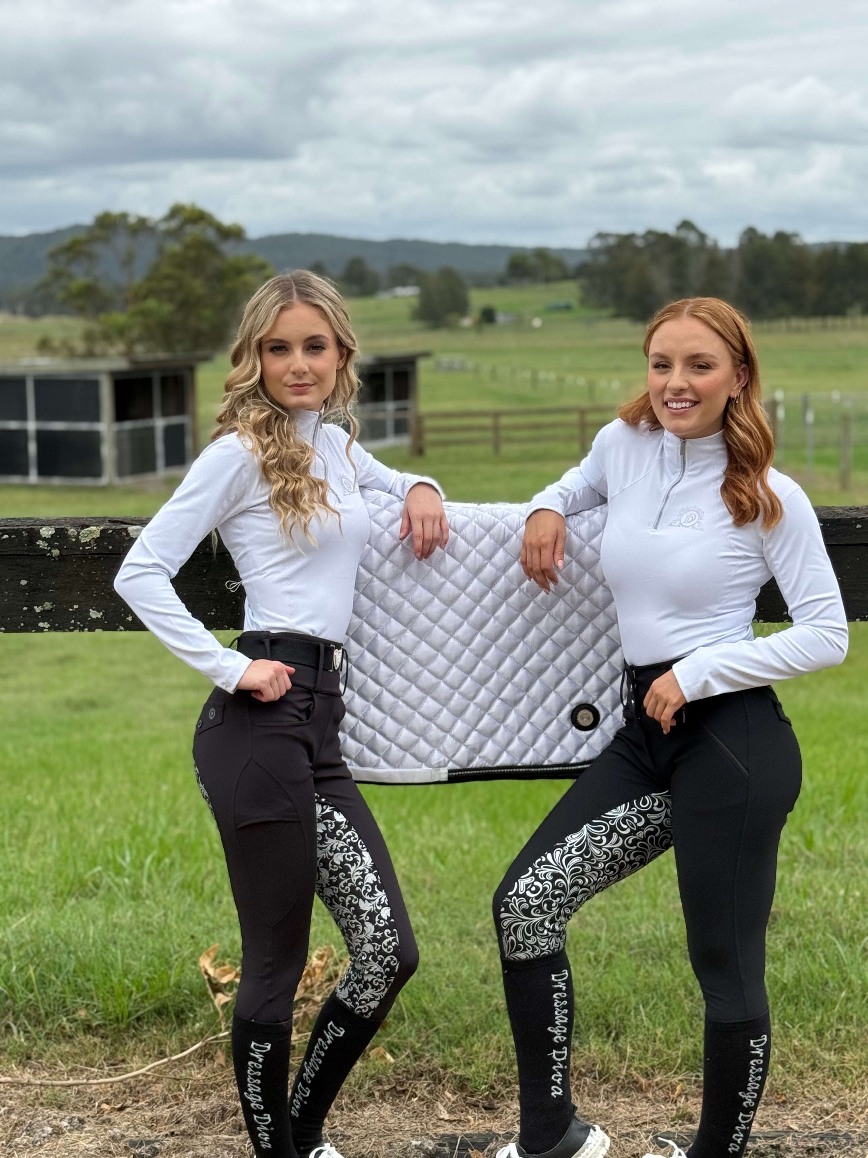 Long Sleeve Competition Shirt simple elegant design “The Kamila”