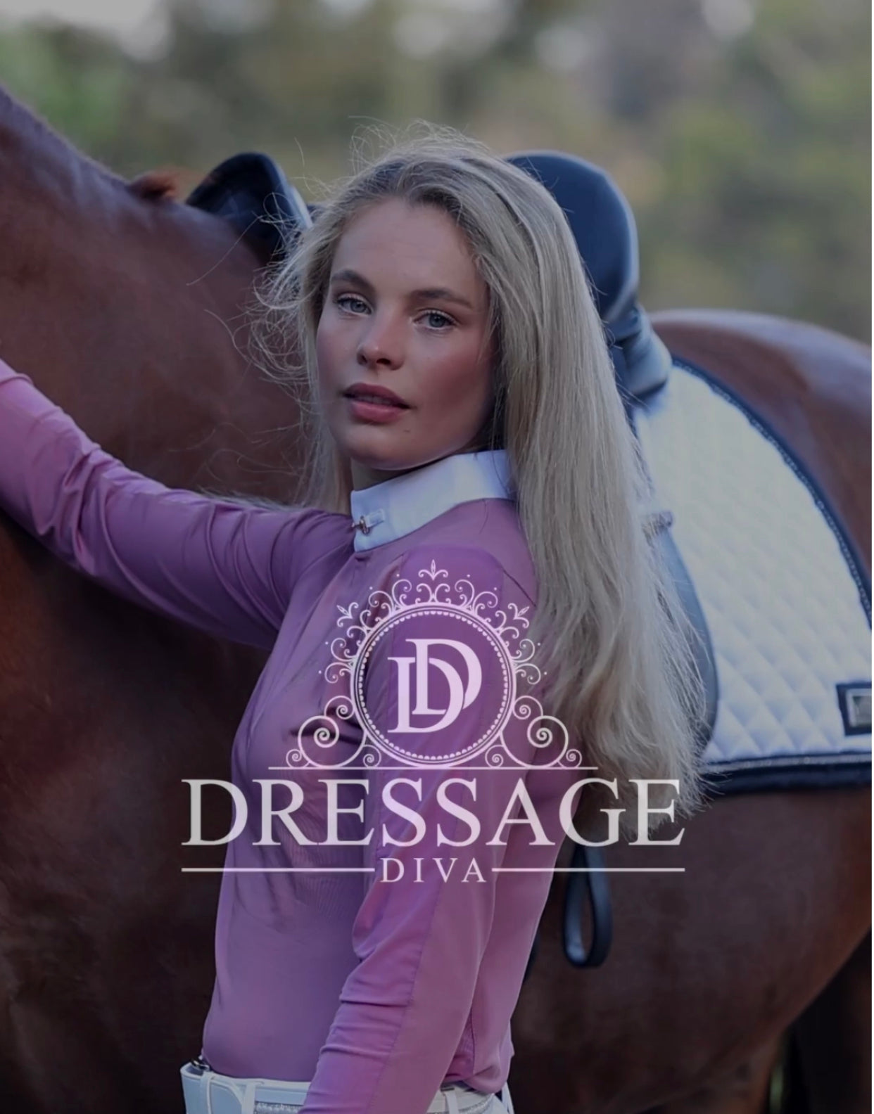 Equestrian Queen  Long Sleeve Competition  Shirt CHARLOTTE