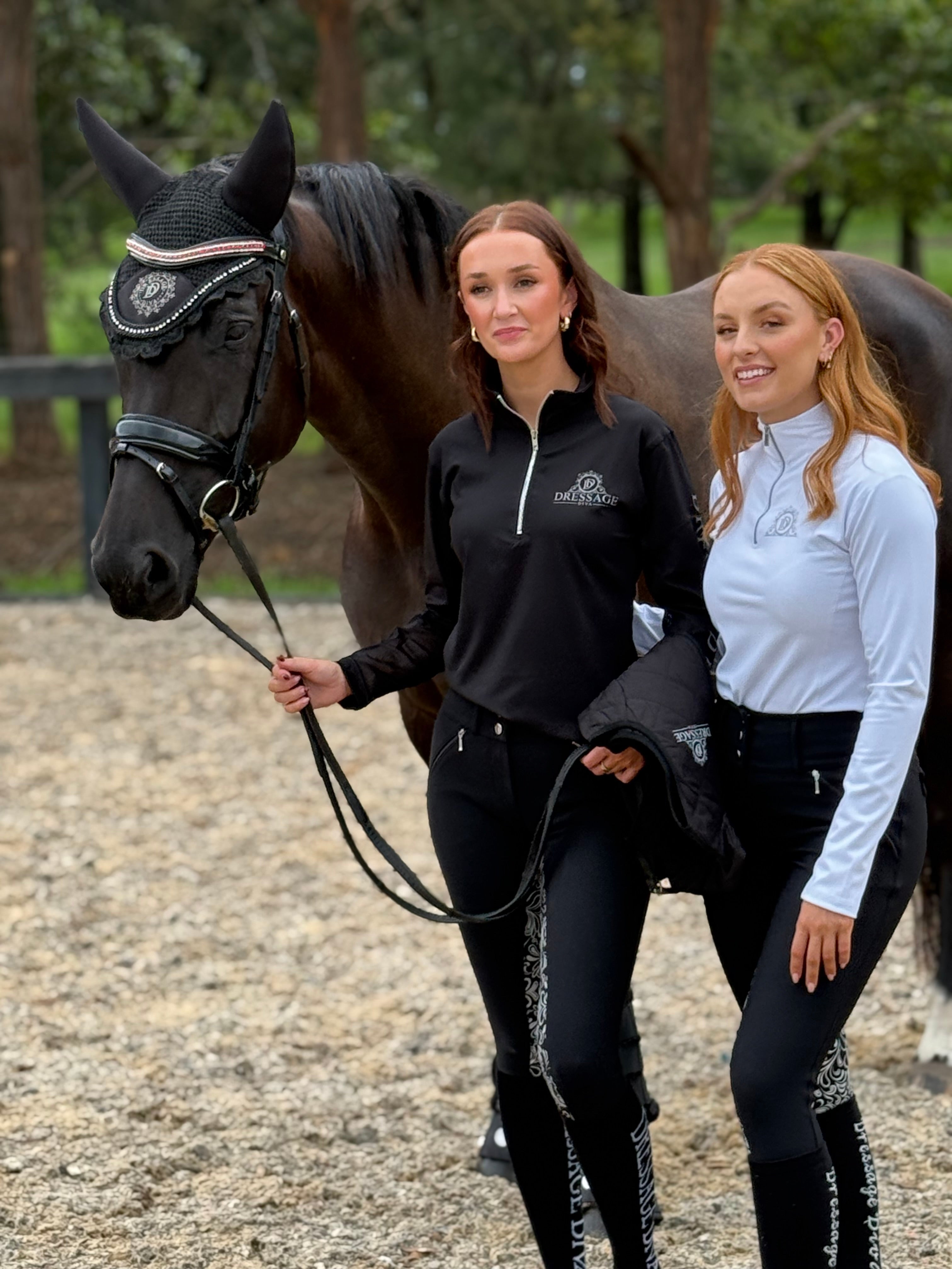 Long Sleeve Competition Shirt simple elegant design “The Kamila”