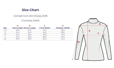 Equestrian Queen  Long Sleeve Competition  Shirt CHARLOTTE