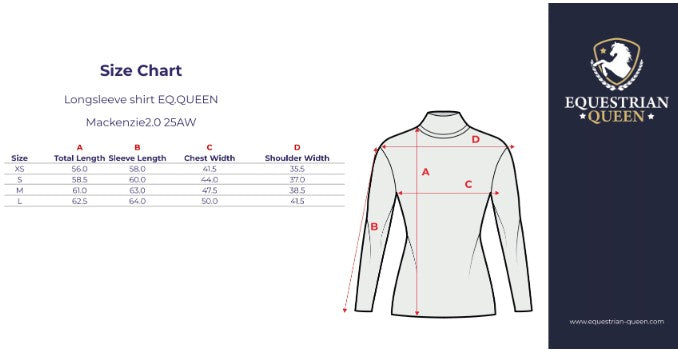 EQUESTRIAN QUEEN LONG SLEEVE BASE LAYER "Mackenzie 2.0