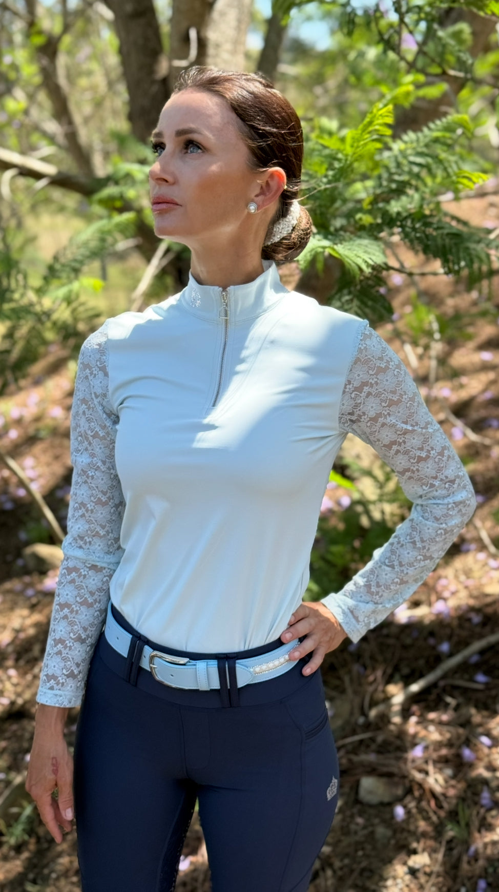ASHLEY Long Sleeve SKY BLUE shirt