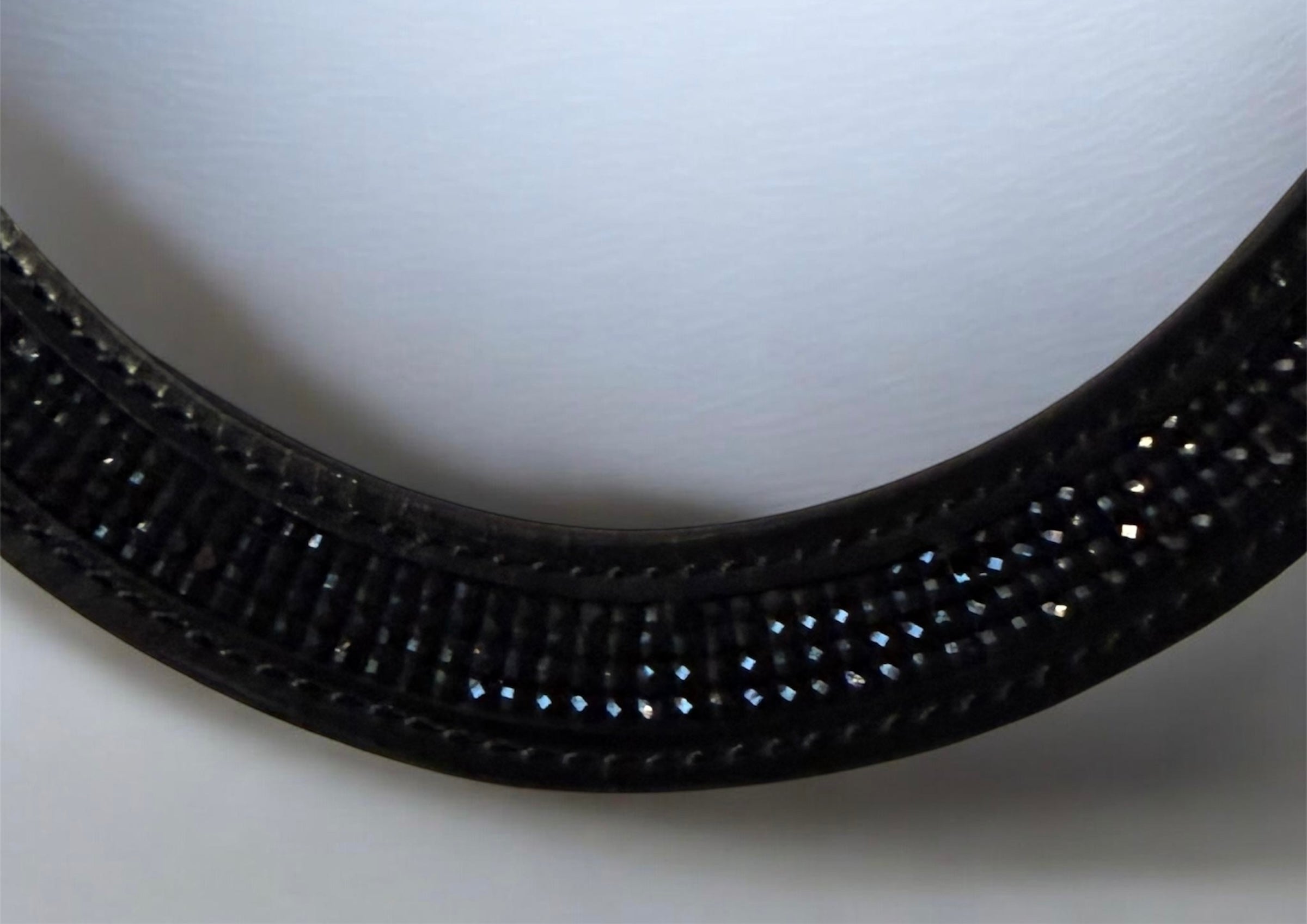Black Bling interchangeable browband