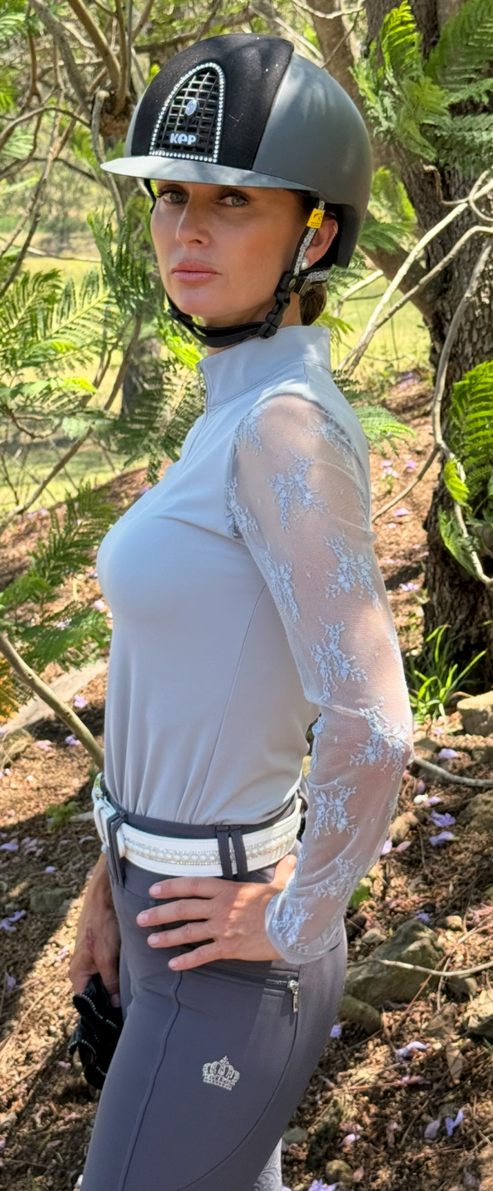 ASHLEY Long Sleeve LIGHT GREY shirt PRE ORDER