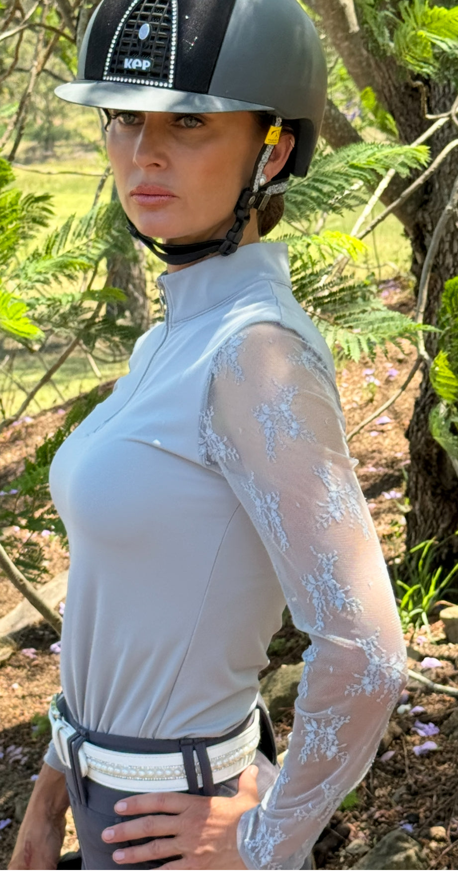 ASHLEY Long Sleeve LIGHT GREY shirt PRE ORDER