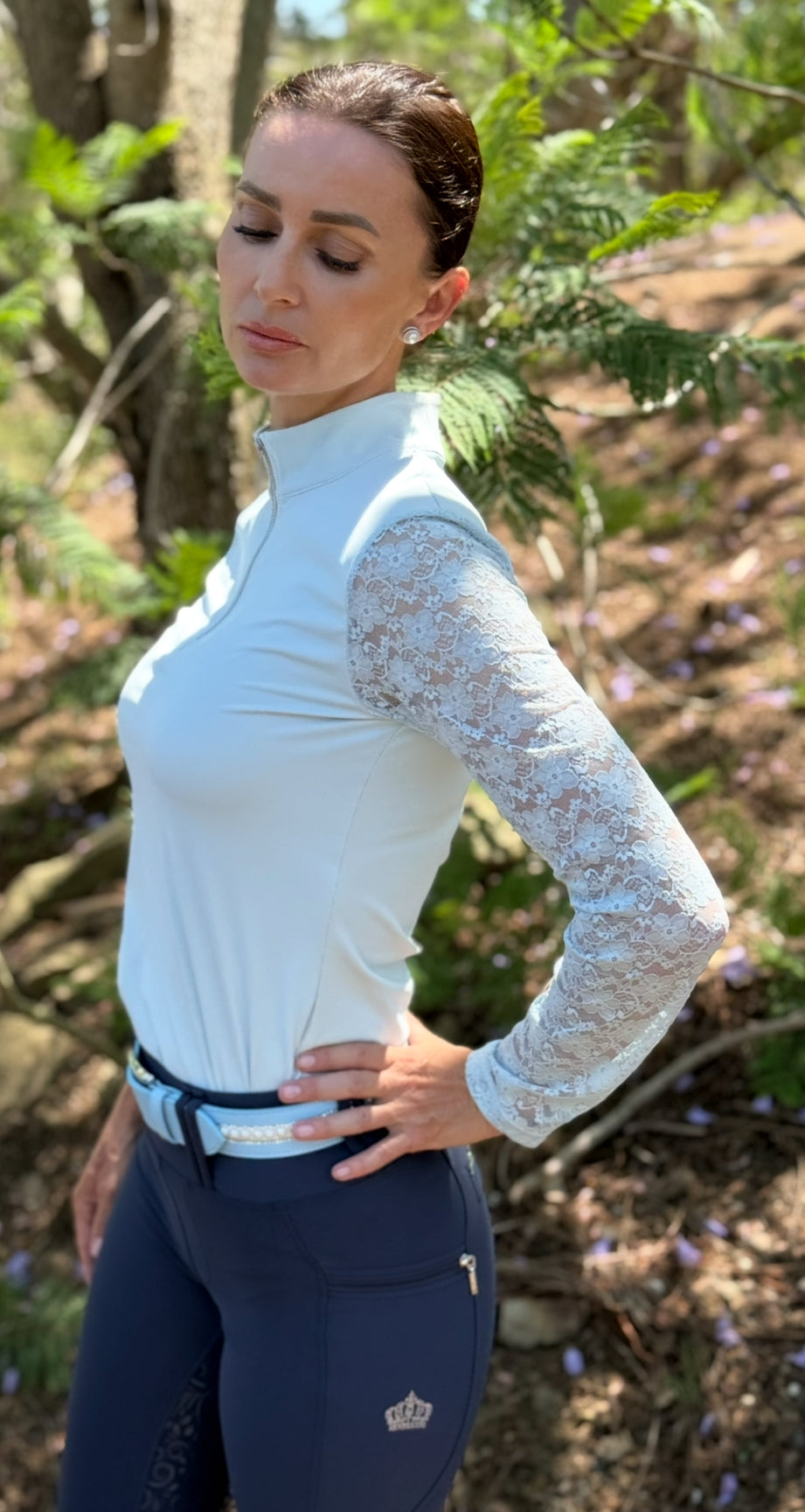 ASHLEY Long Sleeve SKY BLUE shirt