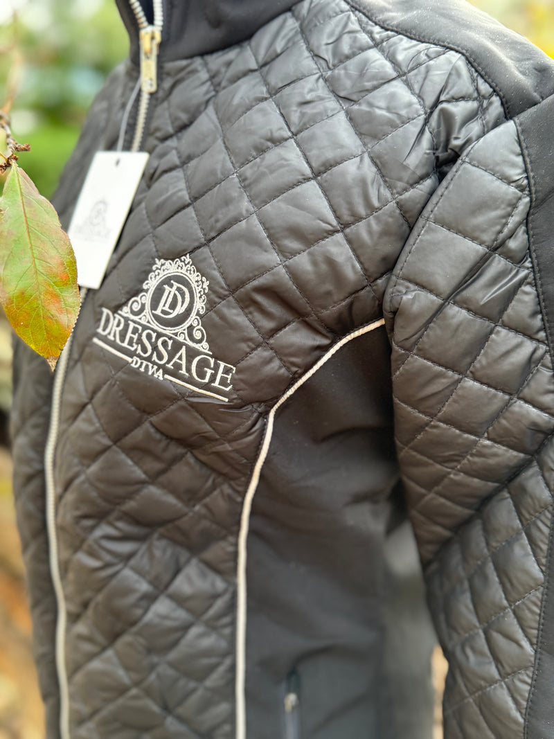 Equestrian Jacket -Quilted winter jacket with side pockets