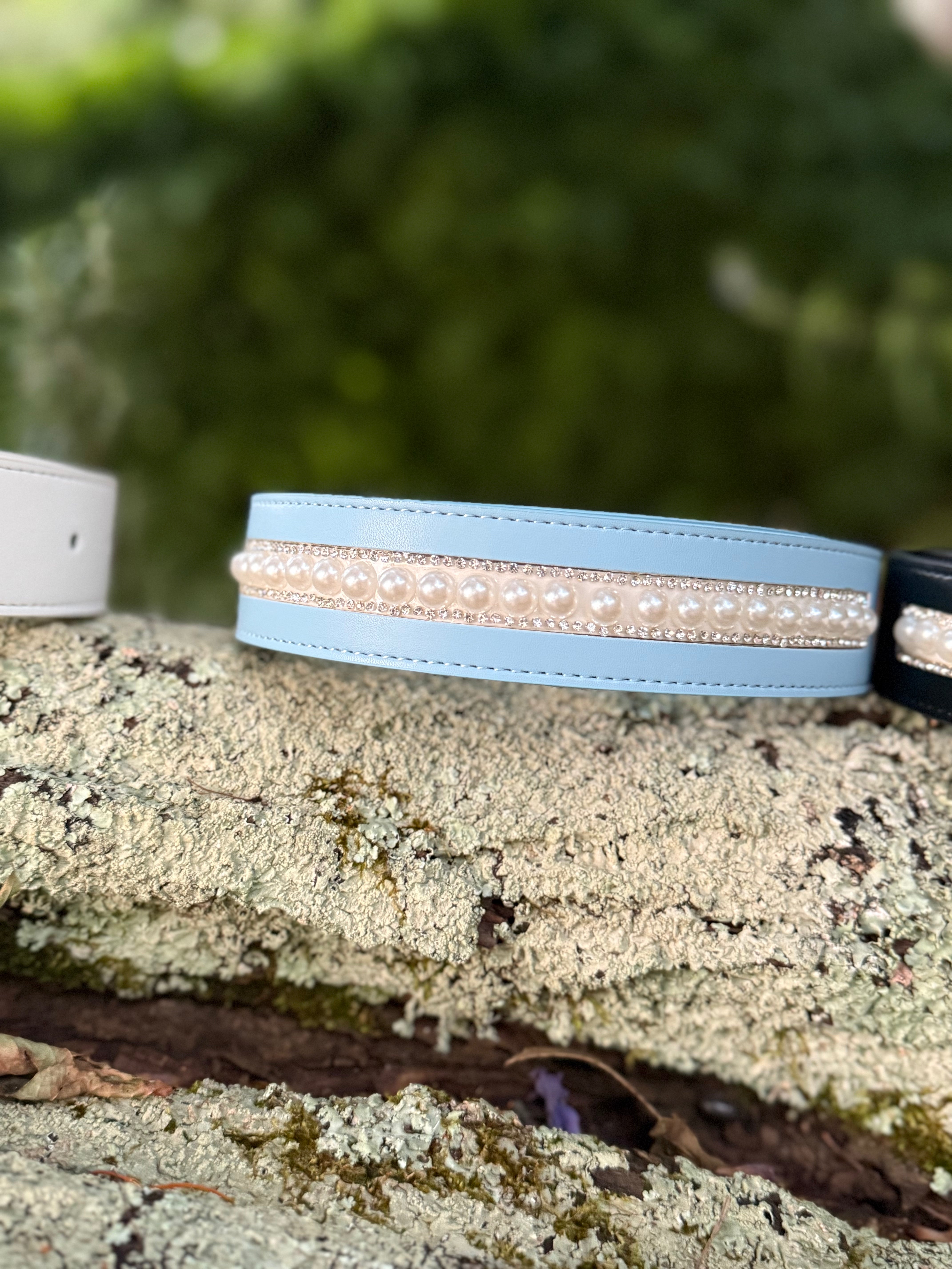 PU Leather Bling belts Vegan Friendly with added Bling !