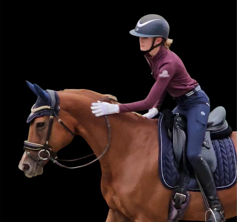 Pleated  Long Sleeve Equestrian Shirt “The Isla”