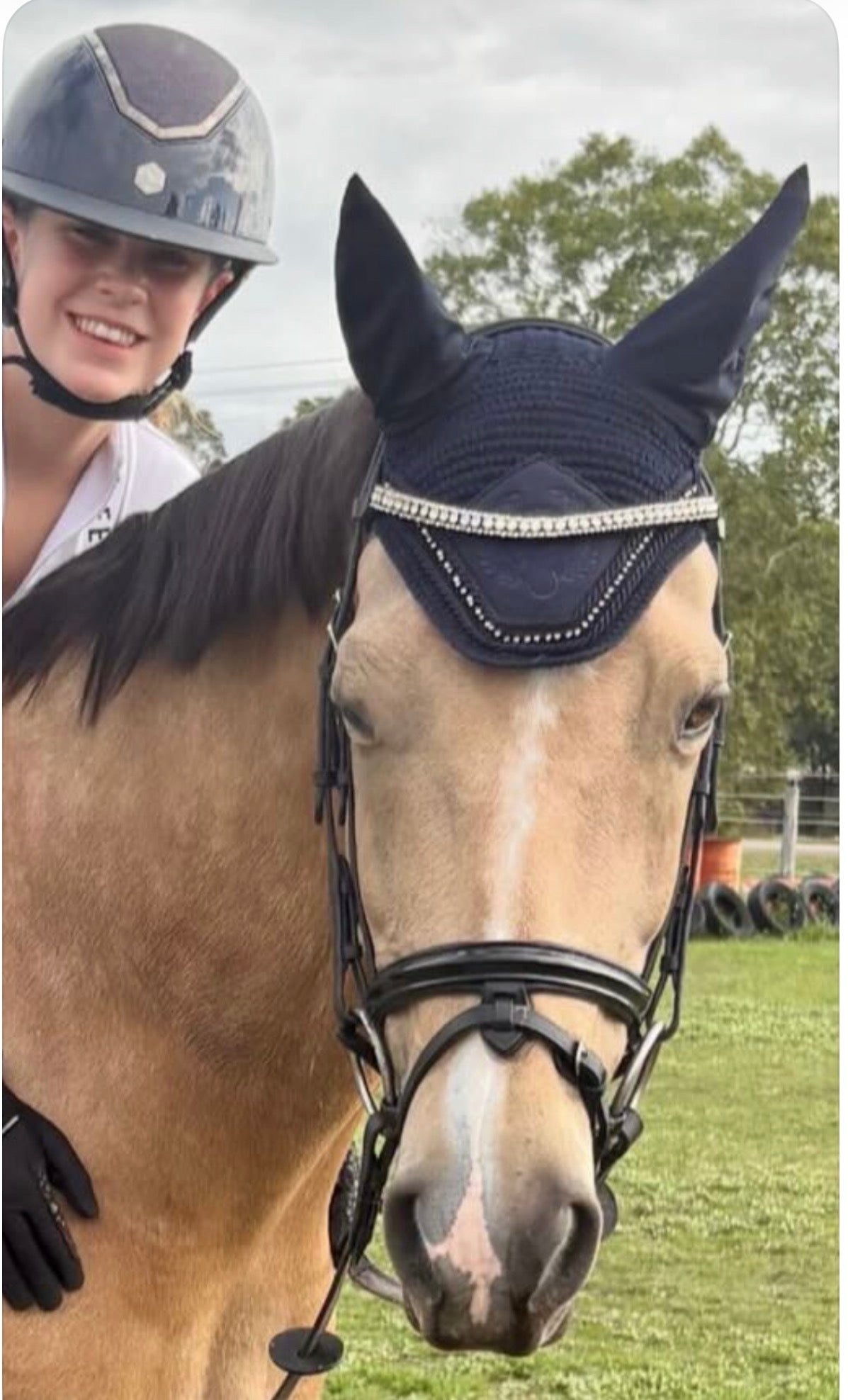 Sound Proof Bonnet | Embroidered logo & diamanté crystals