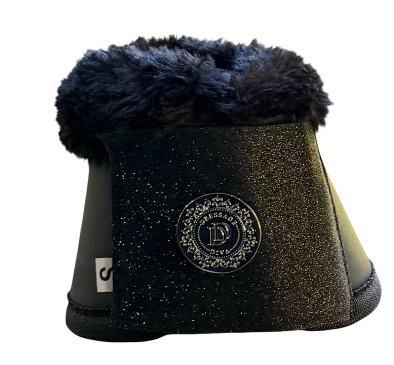 Bell  Boots black   Velcro sparkle tab faux fur lining