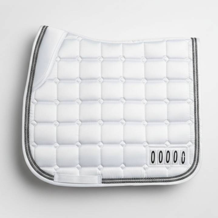Competition Satin  Saddle Pad with 5 numbers