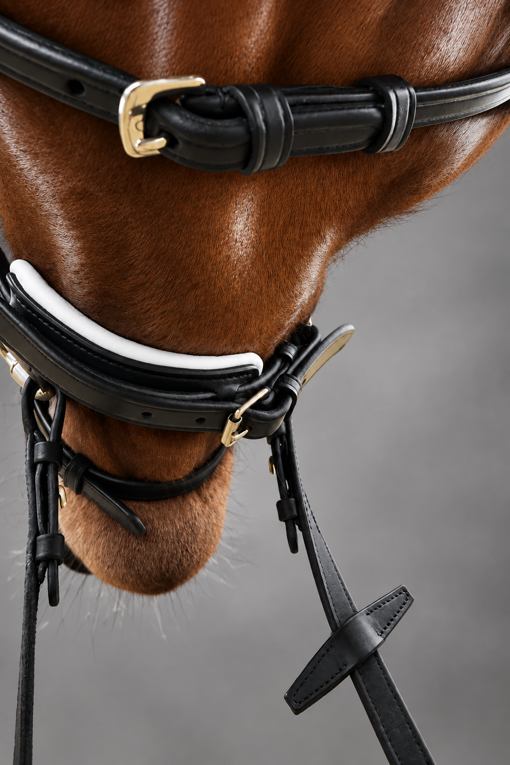 ENGLISH LEATHER Weymouth or Snaffle POLL relief Dressage Bridle | Black Leather includes reins “THE CODA”