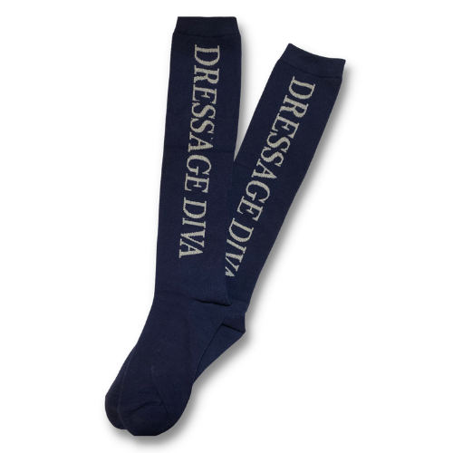 Navy Equestrian Socks