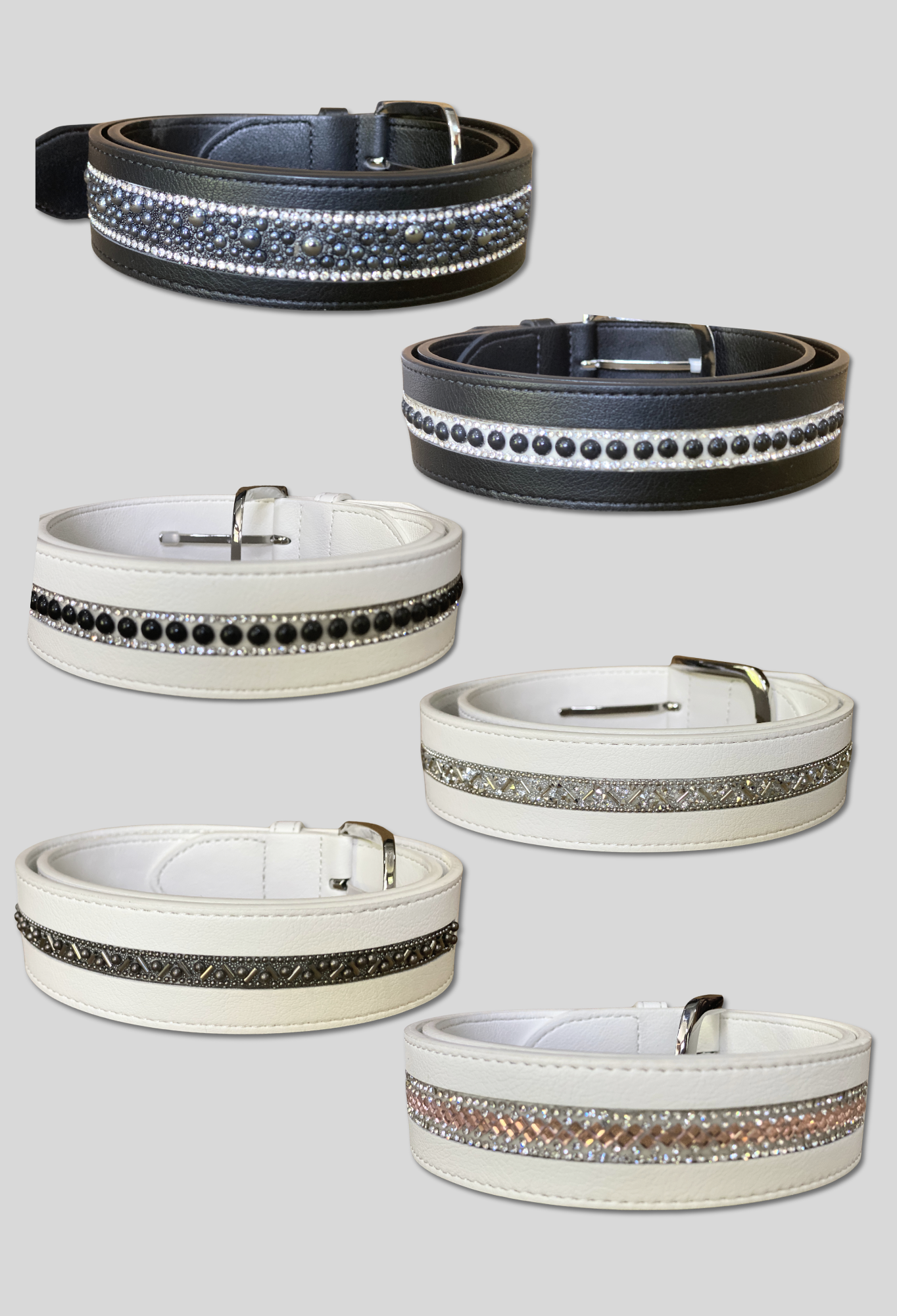 PU Leather Bling belts Vegan Friendly with added Bling !