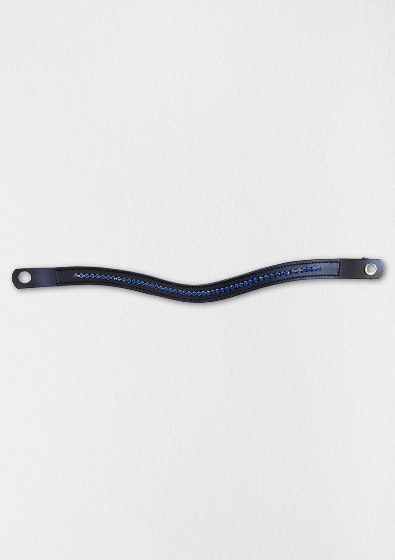 Blue Bling clip on  Browband