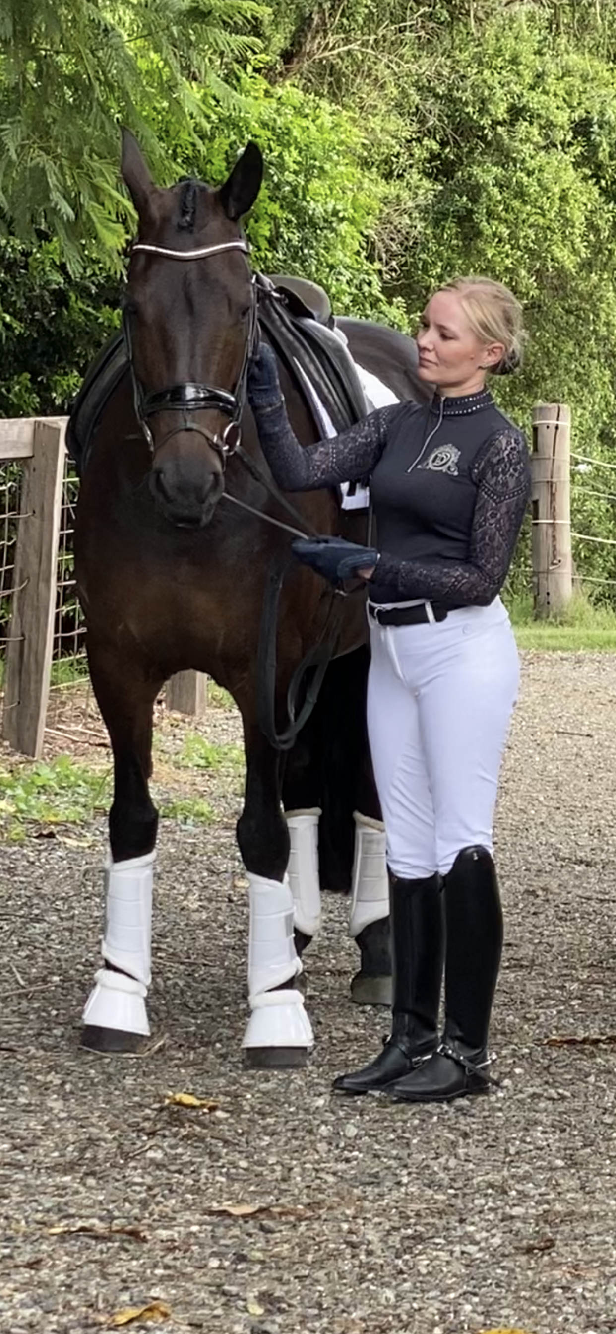 Navy Long Sleeve Competition  Shirt THE ASHLEY