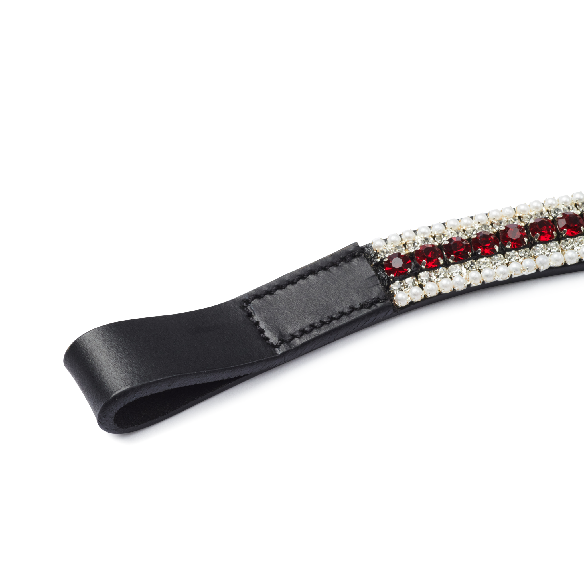 Ruby Bling & Pearl Browband